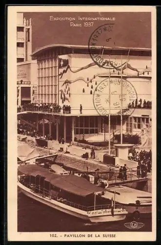 AK Paris, Exposition Internationale 1937, Pavillon de la Suisse