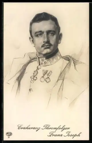 AK Portrait Kaiser Karl I. von Österreich und König von Ungarn