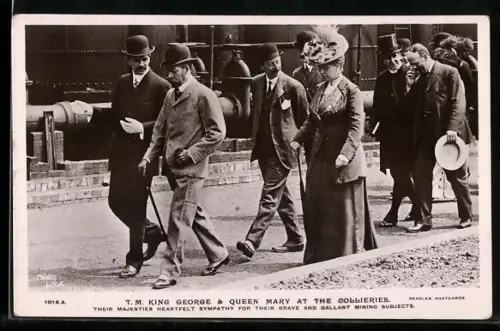 AK King George and Queen Mary at the Collieries