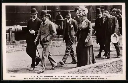 AK King George and Queen Mary at the Collieries