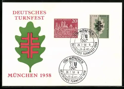 AK München, Deutsches Turnfest 1958