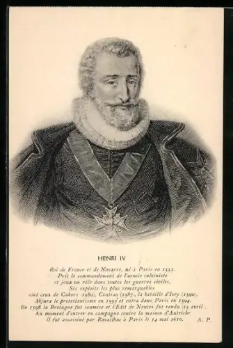 AK Portrait de Henri IV