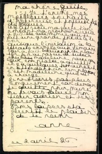 AK Portrait d`Anne d`Autriche