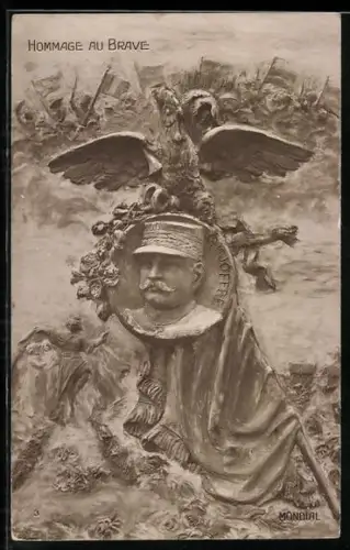 AK Portrait des Oberbefehlshabers der französischen Armee Joseph Joffre