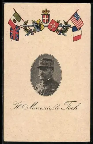 AK Portrait von Ferdinand Foch, Marschall von Frankreich