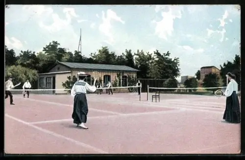 AK Damen und Herren auf dem Tennisplatz