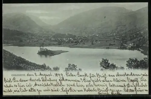 Mondschein-AK Grasmere, General View