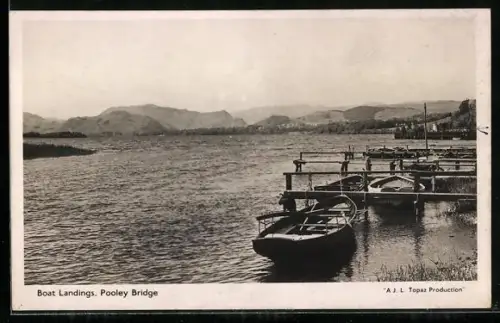 AK Pooley Bridge, Boat Landings