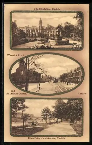 AK Carlisle, Citadel Station, Warwick Road and St. Aidans Church, Eden Bridge and Avenue