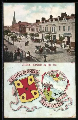 AK Silloth, Carlisle by the Sea, Coat of Arms