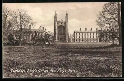 AK Cambridge, King`s College from King`s Piece