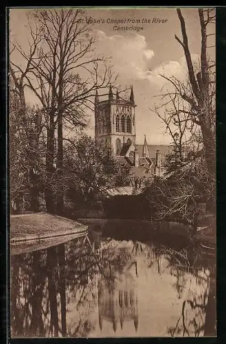 AK Cambridge, St. John`s Chapel from the River