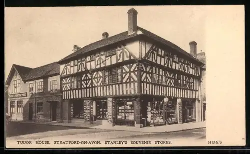 AK Stratford-on-Avon, Tudor House, Stanley`s Souvenir Stores