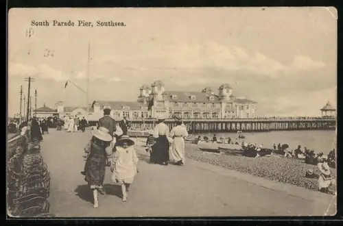 AK Southsea, South Parade Pier