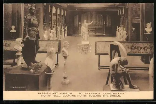 AK Southampton, Long Island, Parrish Art Museum, North Hall, Looking North toward the Organ