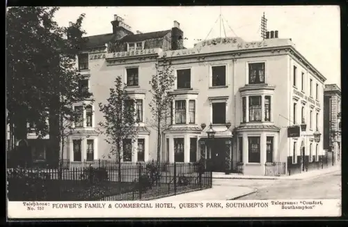 AK Southampton, Flower`s Family and Commercial Hotel, Queen`s Park