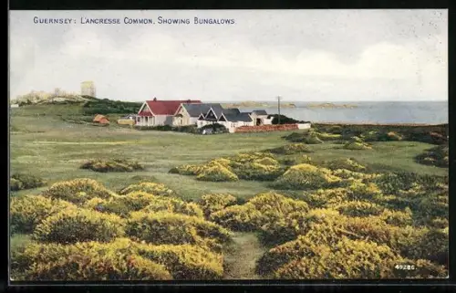 AK Guernsey, L`Ancresse Common, showing Bungalows