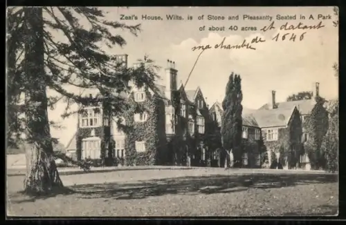 AK Zeals, Zeal`s House Wilts is Pleasantly Seated in A Park