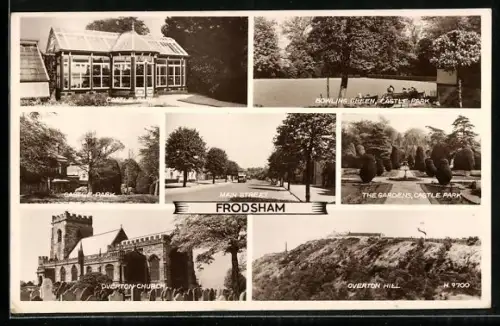 AK Frodsham, Bowling Green, Castle Park, Overton Church, Main Street