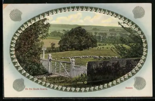 AK Sussex, On the South Downs, Passepartout