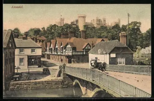AK Arundel, Schloss mit Brücke