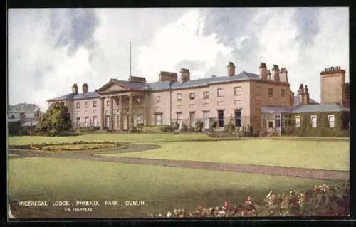 AK Dublin, Phoenix Park, Viceregal Lodge, Via Holyhead