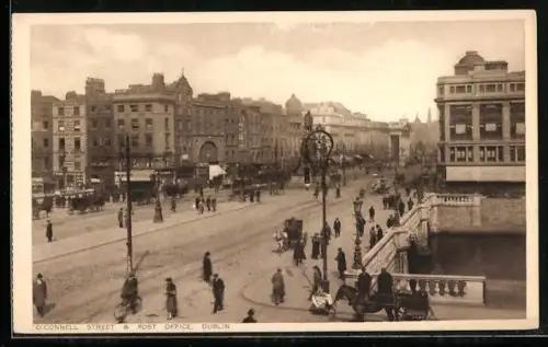 AK Dublin, O`Connell Street & Post Office