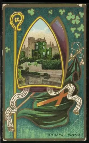 Künstler-AK Kilkenny, Castle, Passepartout
