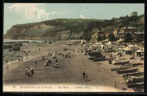 AK Shanklin, The Beach, Looking West