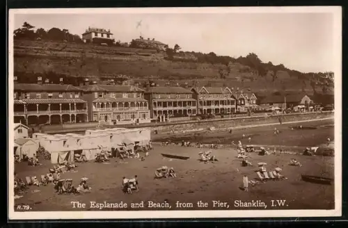 AK Shanklin, The Esplanade and Beach from the Pier