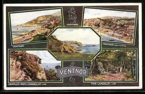 AK Ventnor, Panorama, The Landslip, Undercliff Cripple`s Path