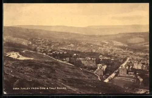 AK Ilkley, View from Cow & Calf Rocks