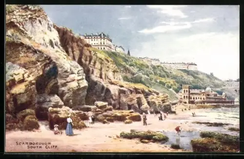 Künstler-AK Scarborough, South Cliff