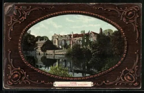 AK York, Bishopthorpe Palace, River View, Passepartout
