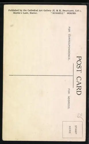 Künstler-AK Exeter, The Guild Hall