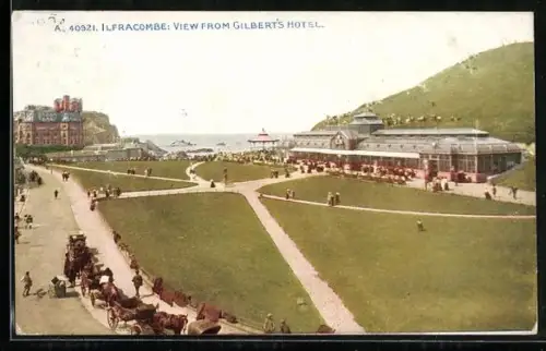 AK Ilfracombe, View from Gilbert`s Hotel