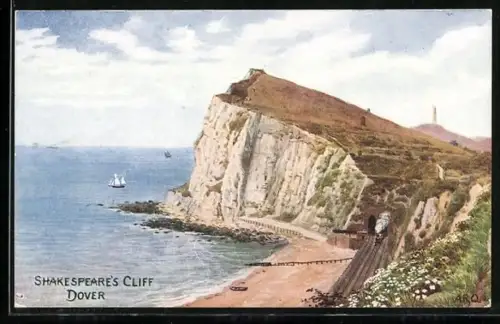 Künstler-AK Dover, Shakespeare`s Cliff