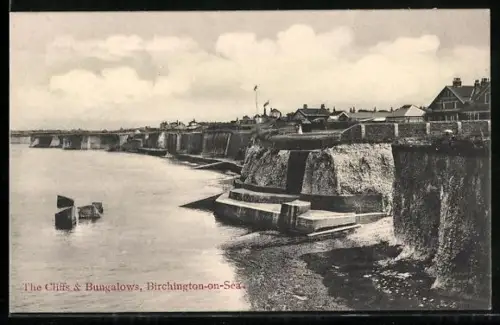 AK Birchington-on-Sea, The Cliffs & Bungalows