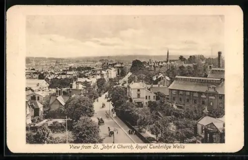 AK Royal Tunbridge Wells, View from St. John`s Church