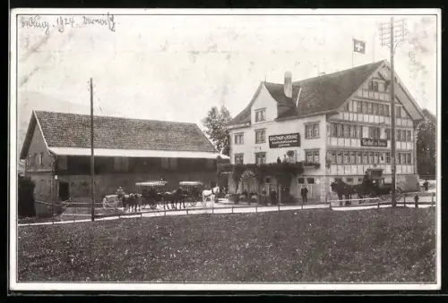 AK Urnäsch, Gasthaus zur Krone, Bes. Ulrich Alder