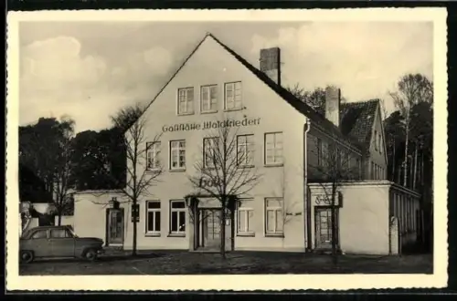 AK Celle, Hotel-Gaststätte Waldfrieden, Bes. Heinr. Frensel