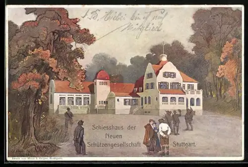 AK Stuttgart, Schiesshaus der Neuen Schützengesellschaft