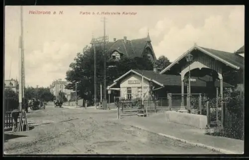 AK Heilbronn, Partie am Bahnhof Heilbronn-Karlstor