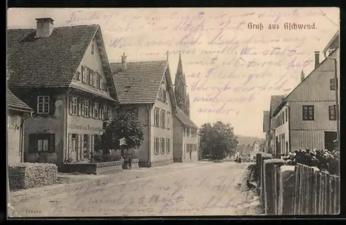 AK Gschwend, Strassenpartie mit Conditorei