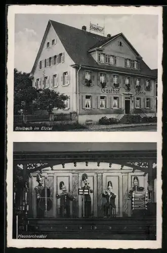 AK Bleibach im Elztal, Gasthof zur Sonne, Inh. Franz Lang Wwe., Hausorchester