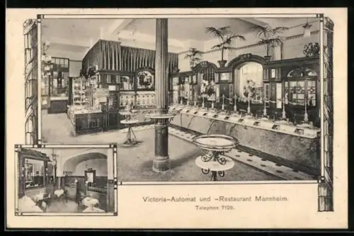 AK Mannheim, Victoria-Automat und Restaurant
