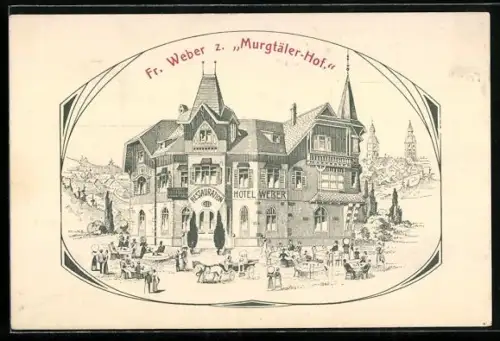 AK Freudenstadt, Gasthaus zum Murgtäler Hof, Bes. Fr. Weber