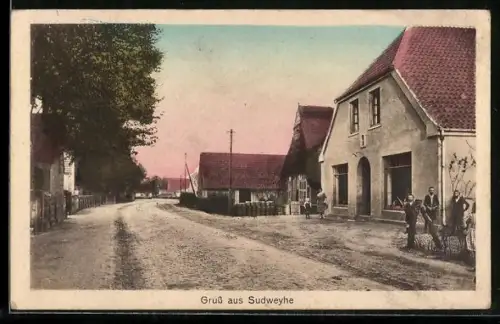 AK Sudweyhe, Strassenpartie mit Geschäft