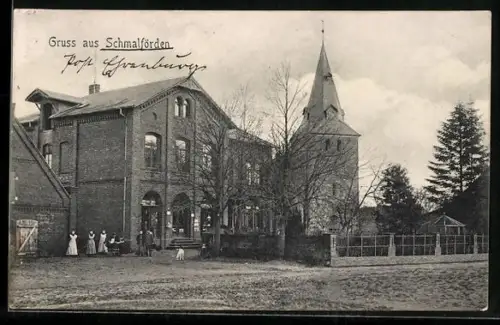 AK Schmalförden, Partie an der Kirche
