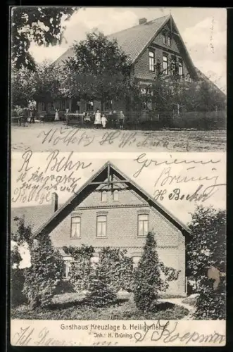 AK Heiligenfelde, Gasthaus Kreuzlage mit Gartenanlagen, Inh. H. Brüning